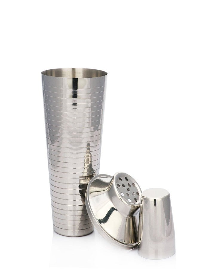 Urban Snackers Stainless Steel 29 Lines Design Cocktail/Mocktail Shaker, Silver, Standard - Image 2